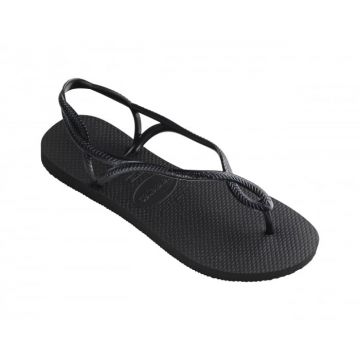 Sandale Havaianas slim din cauciuc natural, negru