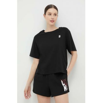 Dkny pijama femei, culoarea negru
