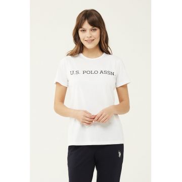 Tricou de casa din bumbac cu imprimeu logo