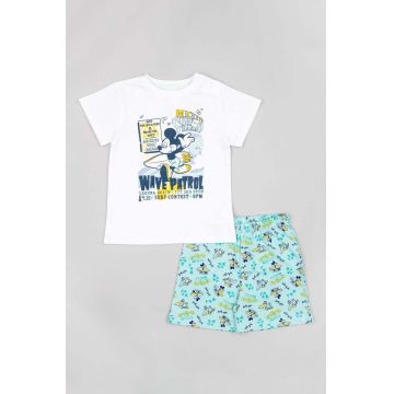 zippy pijamale de bumbac pentru copii x Disney culoarea turcoaz, modelator zippy pijamale de bumbac pentru copii x Disney culoarea turcoaz, modelator