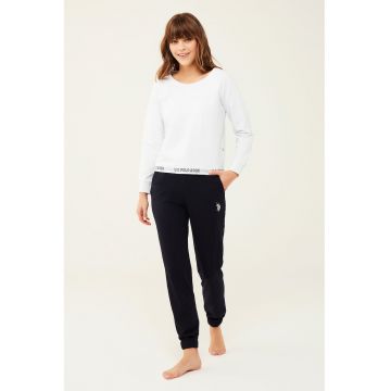 Bluza de pijama cu maneci raglan