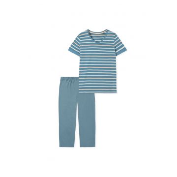 Pijama de bumbac cu dungi