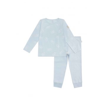 Pijama lunga cu imprimeu cu elefanti