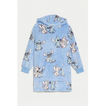 Camasa de noapte cu imprimeu - Albastru pastel