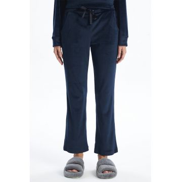 Pantaloni lungi de pijama catifelati