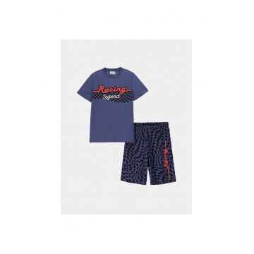 Pijama copii -  10941 - Albastru - Bumbac