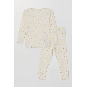 Pijama cu imprimeu cu inimi