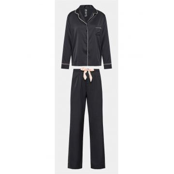 Pijama dama -  Poliester - Negru