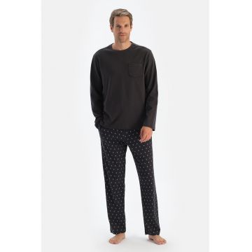 Pijama de bumbac cu imprimeu