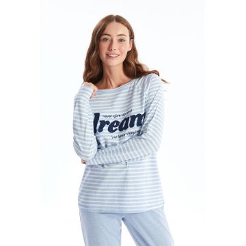 Pijama din amestec de bumbac cu model