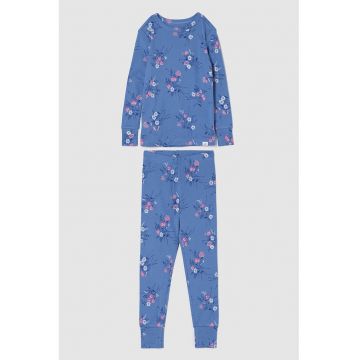 Pijama din bumbac organic cu model
