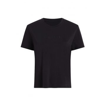 Tricou de pijama cu decolteu la baza gatului
