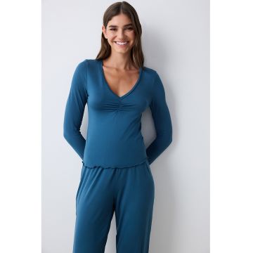 Bluza slim-fit de pijama