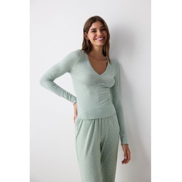 Bluza slim-fit de pijama