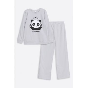 Pijama din amestec de bumbac cu model grafic