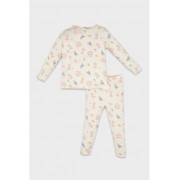 Pijama regular fit din amestec de bumbac