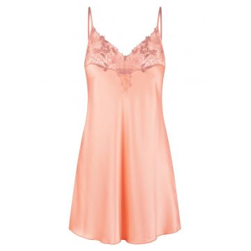 Neglijeu cu aspect de satin si garnituri de dantela