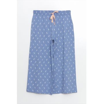 Pantaloni de pijama cu model paisley