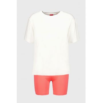 Pantaloni scurti de pijama cu logo