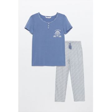 Pijama cu maneci scurte