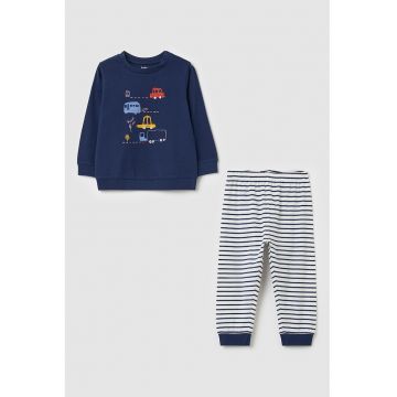 Pijama de bumbac cu dungi