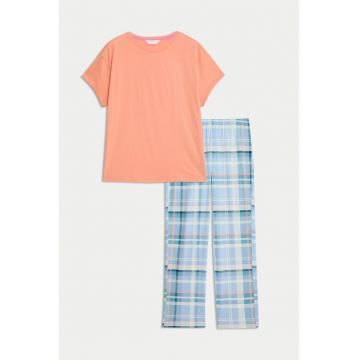 Pijama de bumbac cu imprimeu