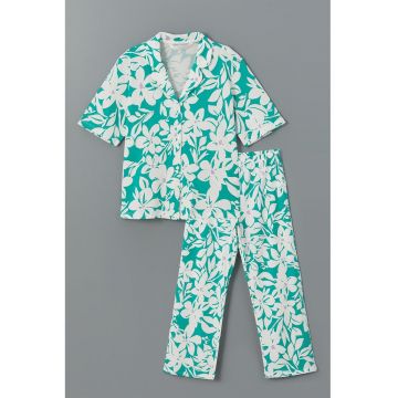 Pijama de bumbac cu imprimeu