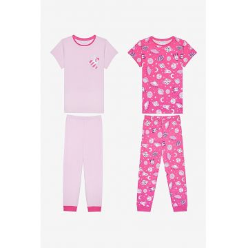 Pijama de bumbac cu model