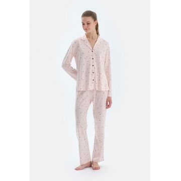 Pijama din amestec de modal cu model