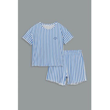 Pijama scurta cu model in dungi