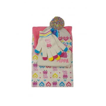 Set caciula-fular-manusi  one size multicolor