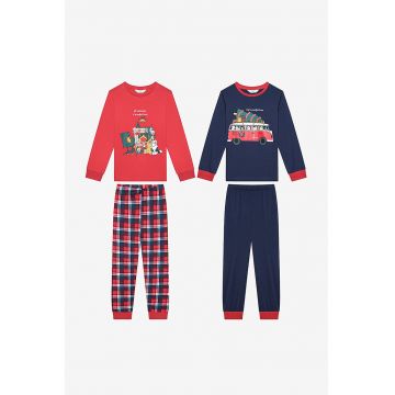 Set de pijama cu tematica de Craciun - 2 Piese