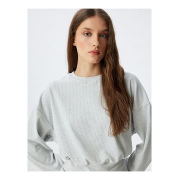 Bluza de pijama cu maneci cazute