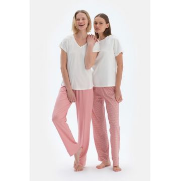 Pantaloni de pijama din amestec de bumbac