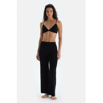 Pantaloni lejeri de pijama cu talie medie