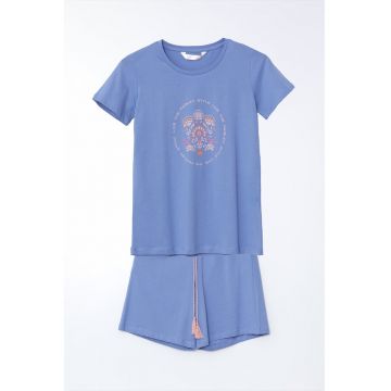 Pantaloni scurti de pijama cu imprimeu