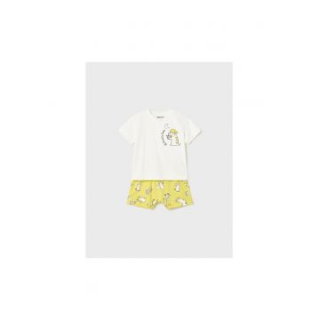 Pijama copii -  302025435 - Bumbac - Galben