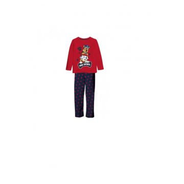 Pijama copii - cu maneca lunga - bluza rosie -