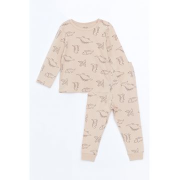 Pijama cu imprimeu cu dinozaur