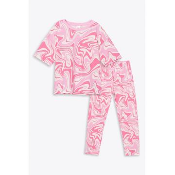 Pijama cu model abstract