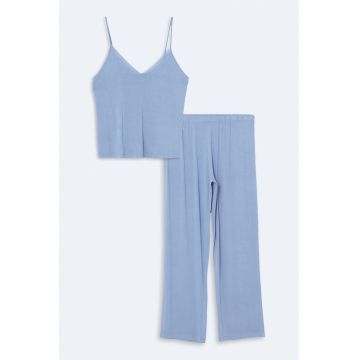 Pijama cu model uni - fara maneci