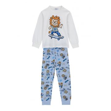 Pijama cu pantaloni lungi si imprimeu