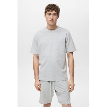 Pijama cu pantaloni scurti din amestec de bumbac