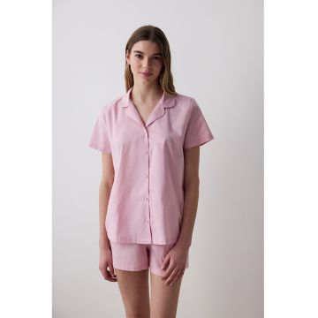 Pijama cu pantaloni scurti si nasturi