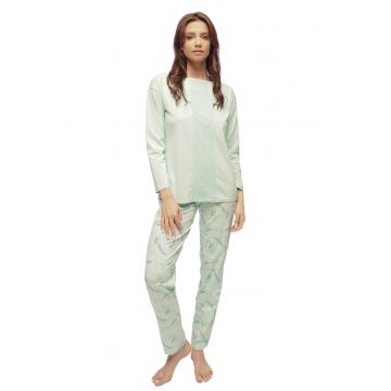 Pijama dama bumbac si modal Spring PFI50 - multicolor -