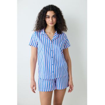 Pijama de bumbac cu dungi