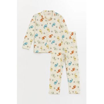 Pijama de bumbac cu model