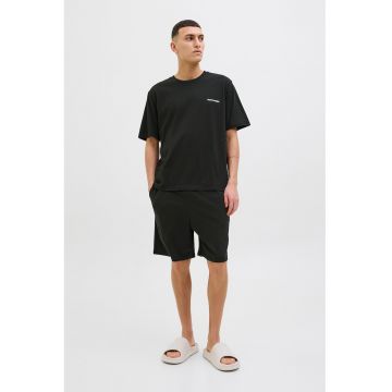 Pijama de bumbac cu pantaloni scurti