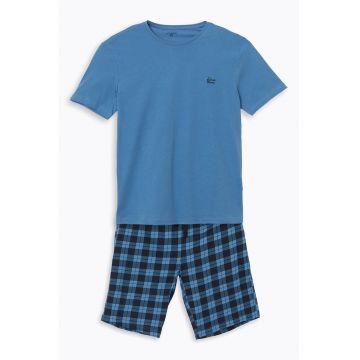 Pijama de bumbac cu pantaloni scurti