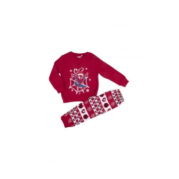 Pijama de bumbac cu tematica de Craciun